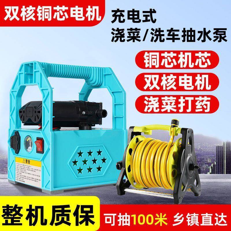 充电式浇菜水泵抽水神器浇地灌溉抽水机小型电动家用户外自吸浇水