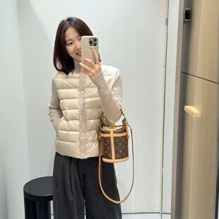 2025秋冬新款韩系简约立领拼接针织袖棉服外套百搭显瘦休闲裤套装