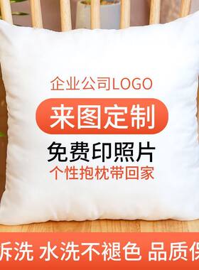 企业logo来图定制促销礼品抱枕