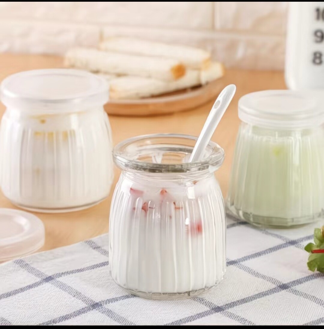 韩式耐高温磨砂布丁杯便携双皮奶双层韩式风情演绎美食布丁杯玻璃