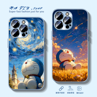 适用于oppo哑光手机壳哆啦a梦