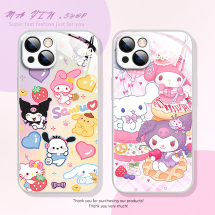 适用于小米15手机壳14ultra三丽鸥13pro红米k80可爱k70至尊版k60e库洛米note14液态玻璃壳turbo3防摔12