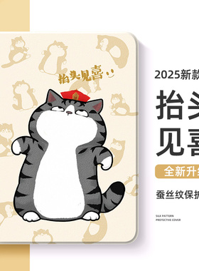 适用于苹果平板ipadpro11寸保护套iPadair6吾皇猫ipad9第10十8代7保护壳air5巴扎黑mini6迷你4带笔槽3可爱2熊