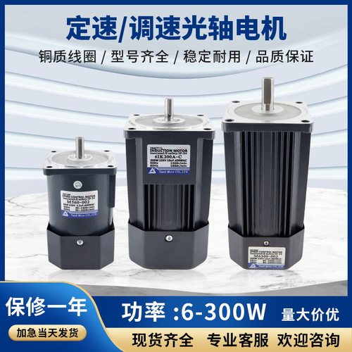 天力微型减速电机光轴6W-300W 5IK120AC定速单相交流调速电机马达