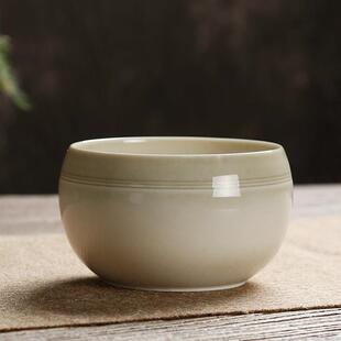 草木灰釉陶瓷茶洗家用笔洗功夫茶具茶道配件水盂建水茶渣桶茶杯碗