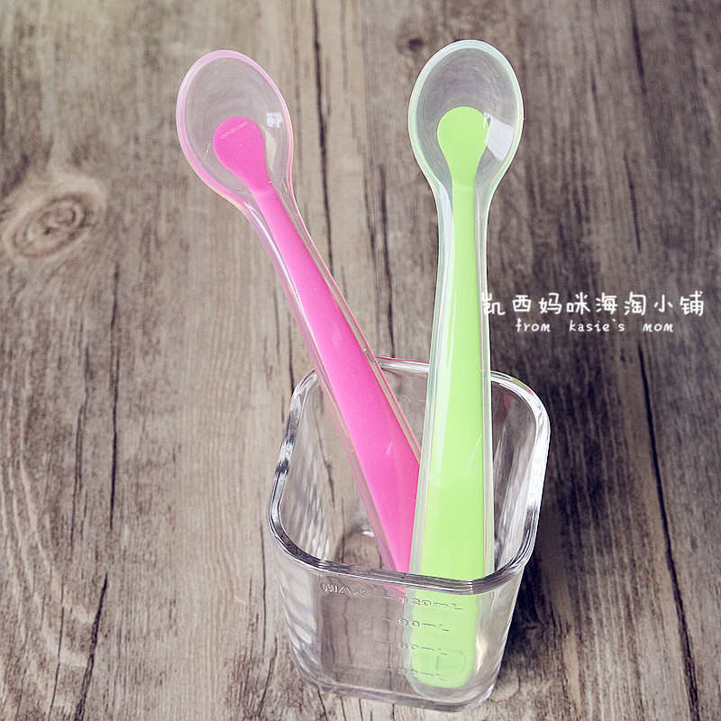 美国munchkin麦肯齐/奇硅胶软勺新生婴儿超软头勺宝宝辅食勺子