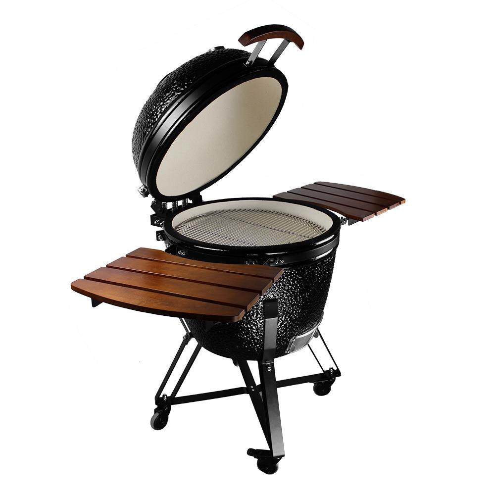 23英寸户外烧烤炉bbq烟熏炉陶瓷焖烤炉美式披萨庭院木炭炉