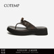 Eunoia Duffle 2025SS款 cotemp 牛角扣人字拖厚底分趾凉拖鞋