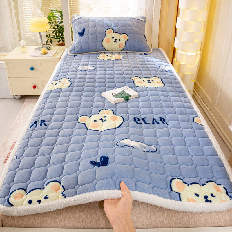 秋冬新款牛奶绒床垫学生宿舍床褥垫夹棉加厚软垫子可水洗床护垫子,床上用品,床垫/床褥/床护垫/榻榻米床垫,淘宝优惠券,粉丝福利购,淘宝优惠卷