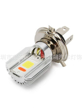 2025新款炫目LED摩托车前大灯多模式H6直插电动车爆闪BA20D