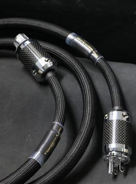 TRANSIENT 8N方芯铜HiFi音响功放电源线单晶铜发烧功放胆机电源线