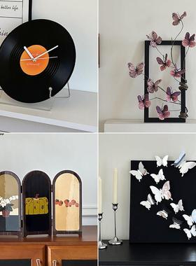 复古怀旧摆件客厅轻奢高档中古风玄关电视柜桌面装饰品高级感小众