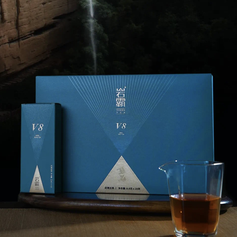 岩霸（YANBA TEA）V8 水帘洞肉桂 武夷岩茶 158.4g18泡送礼佳品