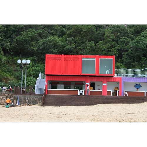 聚通集装箱 沙滩浴场模块化箱房 集装箱建筑 可拆卸集装箱房屋