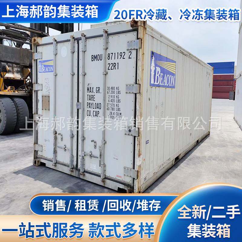 出租二手20FR冷藏冷冻集装箱 二手保温冷藏集装箱 海运冷冻集装箱