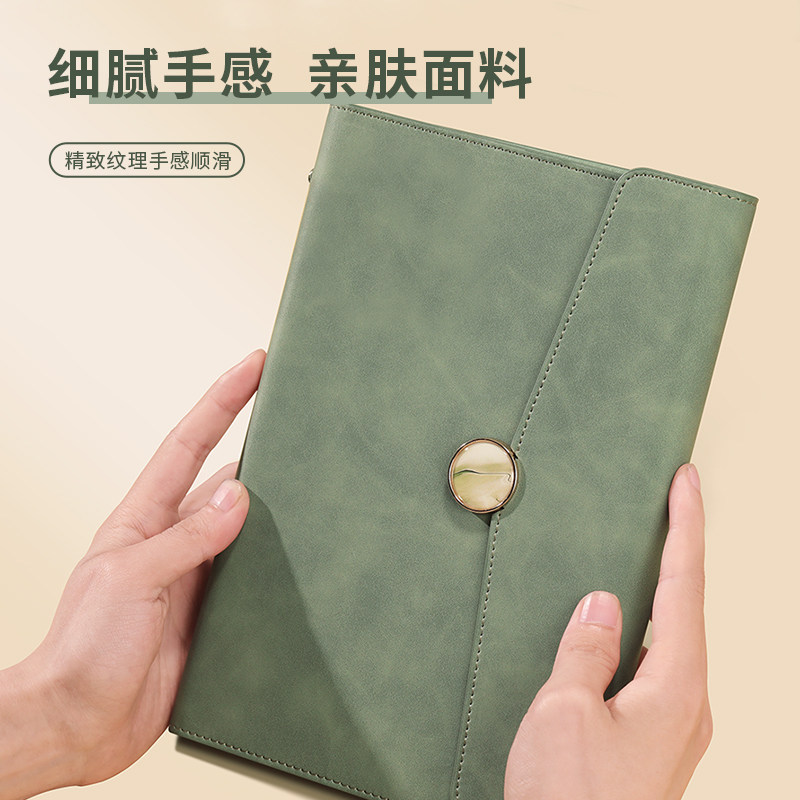 a5高档活页本定制可印logo高颜值简约ins风会议笔记本子手账日记女生精致记事本企业年会高级感礼品礼盒套装