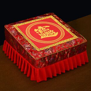 拜垫跪垫家用加厚招财进宝八卦跪垫凳磕头拜垫布套佛堂莲花刺绣垫