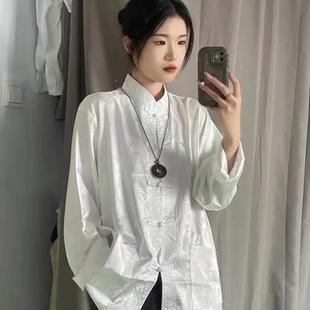 太极练功服中式 衬衫 太极服唐装 国风上衣佛系男女改良轻汉服唐装