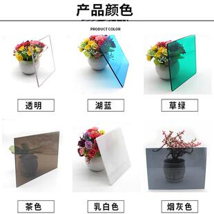 热销加厚PC耐力板透明15 25mm推拉门视窗氧舱加硬有机玻璃亚克