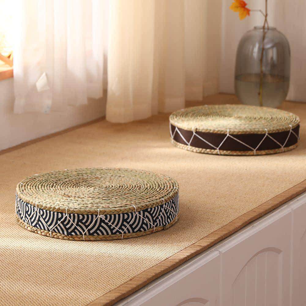 阳台蒲团坐垫草编藤编草垫子窗日式榻榻米地板家用客厅地上卧室,居家布艺,蒲团,淘宝优惠券,粉丝福利购,淘宝优惠卷