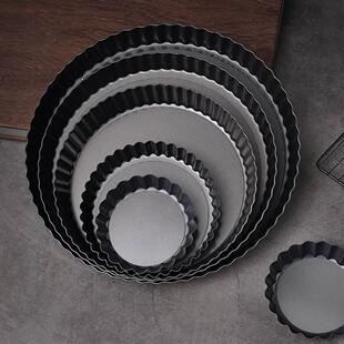 塔壳模具烘焙模具不粘6寸8寸10寸活底菊花派盘披萨盘蛋糕烤盘