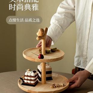 果盘客厅茶几家用水果盘干果盘甜品台展示架点心盘糖果零食摆放盘
