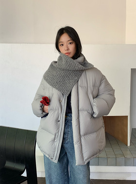 EVERTRUE90白鸭绒羽绒服女保暖冬季中长款韩版宽松外套潮63793