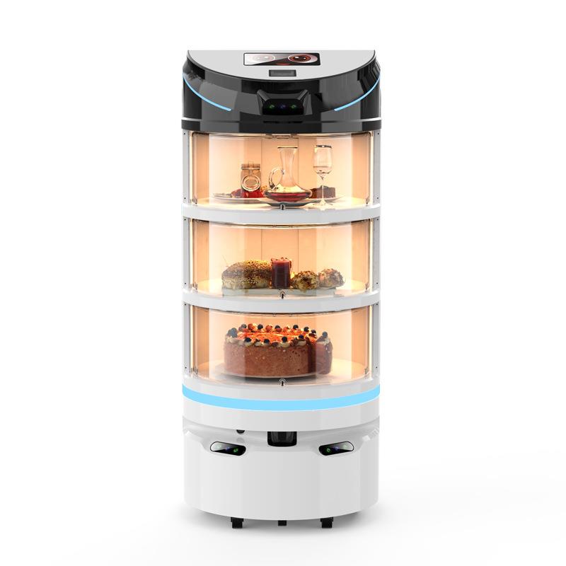 餐厅智能机器人服务员酒店上菜传菜婚礼火锅店配送机器人