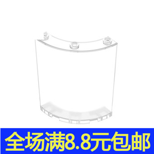 MOC积木 46361 小颗粒积木兼容零配件 4x4x6弧形墙壁板30562