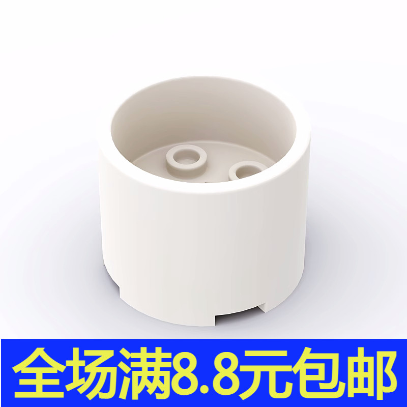 兼容国产73111 国产教育积木3x3x2 带十字轴孔 中心凹陷圆柱砖