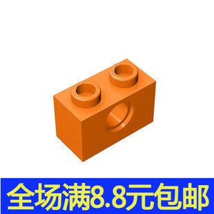 国产MOC 3700 小颗粒积木散件1个兼容国产科技零配件1x2带孔砖