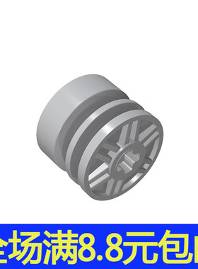 国产积木汽车配件 兼容国产 55982 (4517737) 18x14mm 轮毂 补件