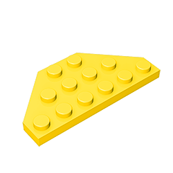 小颗粒积木散件 国产配件兼容乐高 零配件2419 6x3楔形板