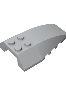 兼容积木43712小颗粒益智拼插积木散件基础配件4x6楔形件