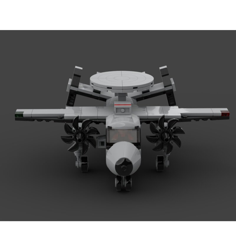 国产小颗粒积木可载人E2K预警机 F-16 IDF战斗机模型益智拼装积木