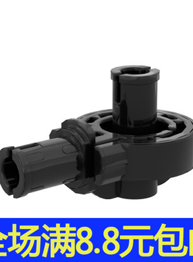 国产MOC 47455 小颗粒积木兼容国产配件 带栓旋转活动关节连接件