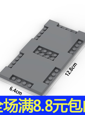 积木60304城市组道路底板积木 人形天桥十字路口零件拼装儿童玩具