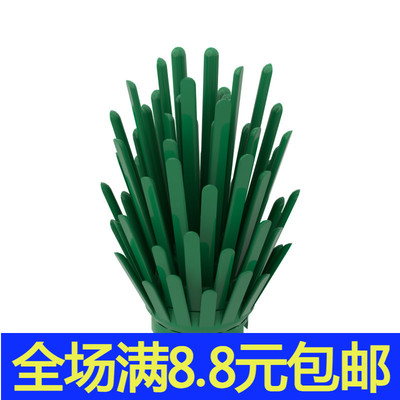 兼容国产6064 国产科技教育积木零件 植物花 4x4x5小颗粒补件