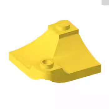 国产积木兼容某高73682 小颗粒3x3斜面弧形屋顶角MOC零件