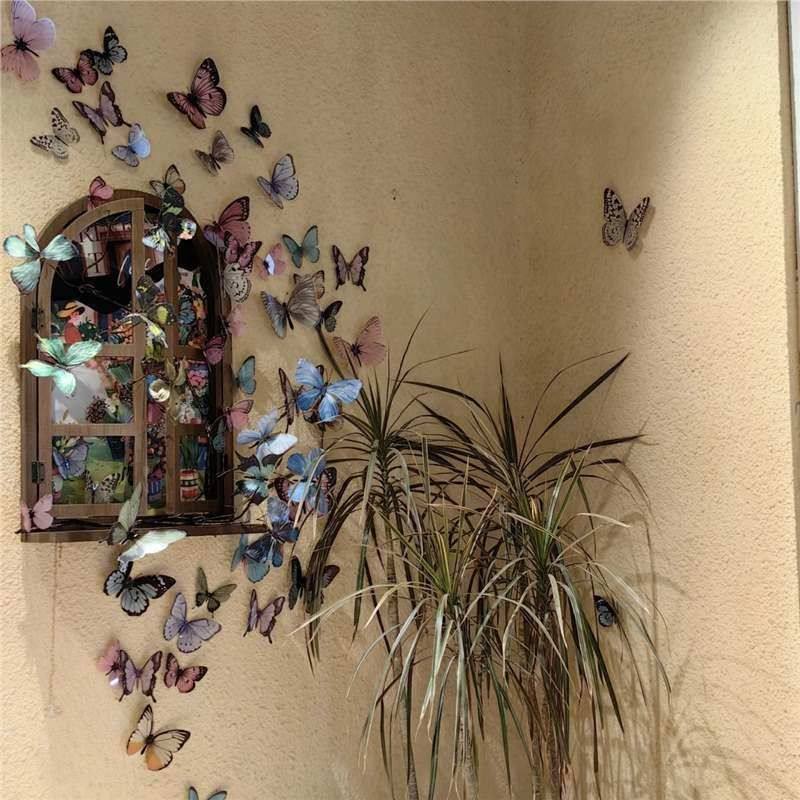 餐厅酒吧立体蝴蝶墙面装饰品店铺氛围感网红打卡拍照区布置级感,婴童用品,安全别针,淘宝优惠券,粉丝福利购,淘宝优惠卷