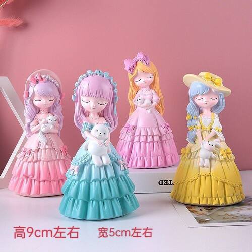 贝蒂公主3d立体石膏娃娃涂色白胚彩绘女孩涂鸦儿童玩具DIY