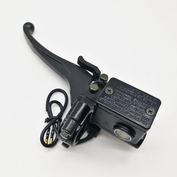 带驻车装置碟刹上泵电动三轮车四轮车前后刹车手把上泵带刹车锁