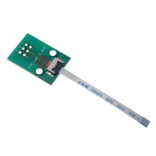 FFC转接板焊好0.5 FPC 1.0mm间距6P连接器转直插2.54软排线转接座