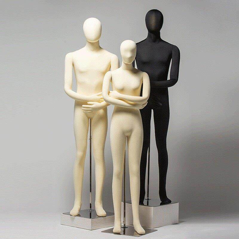 服装店软体女男装假人模型模特展示架全身人体可插针模特架子道具