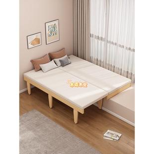 飘窗窗台可折叠抽拉伸缩衔接拼接床卧室排骨架儿童床2024新款