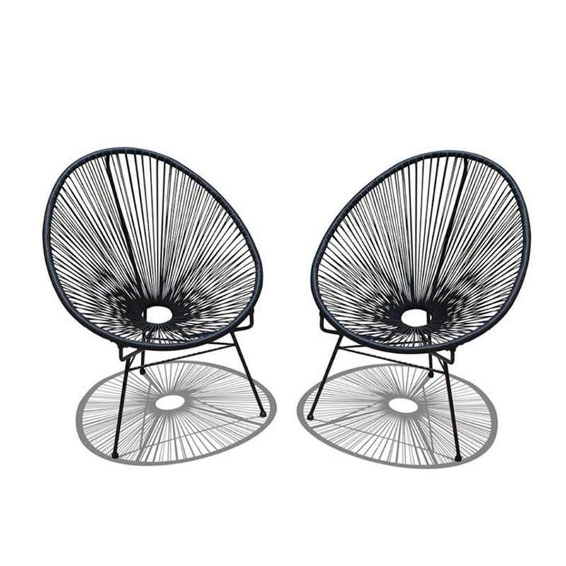 北欧户外藤椅阳台休闲腾椅子懒人椅可配套三五件套客厅咖啡厅沙发