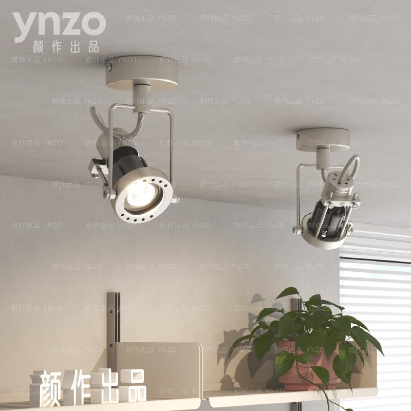 中古包豪斯现代简约过道玄关走廊衣帽间卧室无主灯吸顶式明装射灯