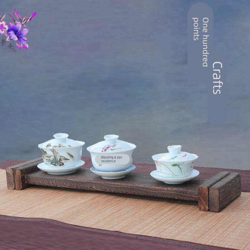 覆古实木茶壶摆放架紫砂展示架茶具架茶道配件收纳整理架个性摆件