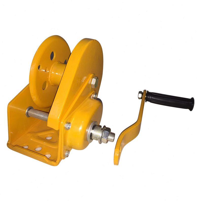 甄选手摇绞盘双向自锁式小型手摇卷扬机1200磅1800磅手动绞车牵引