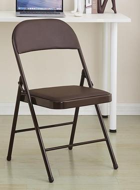 简易靠背折叠凳子椅子靠背椅家用便携办公椅电脑宿舍培训餐椅会议